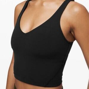 Align Lululemon Black Align Bra Cropped Tank 10 NWT